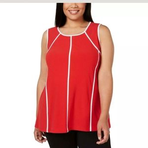 New Alfani cobalt breeze style sleeveless shirt 3X